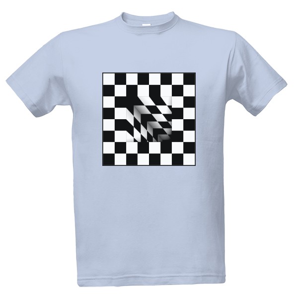 Tričko s potlačou Šachová černá díra času