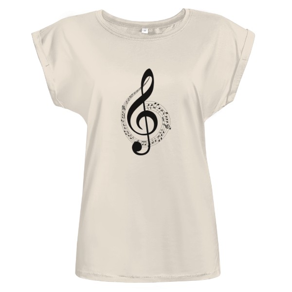 Tričko s potiskem Houslový klíč