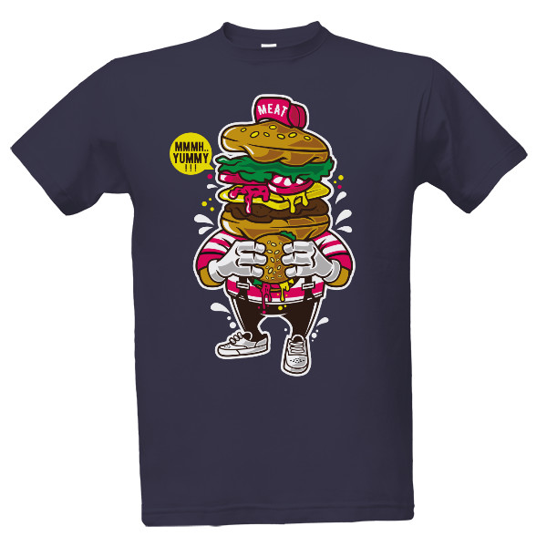 Tričko s potiskem I Love Burger