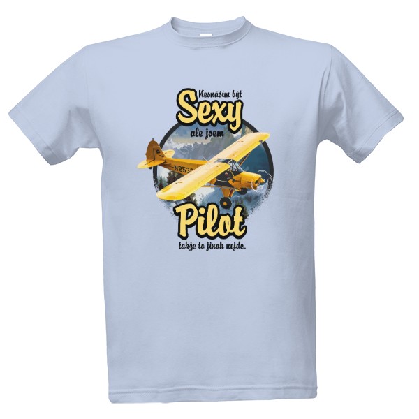 Tričko s potiskem Sexy pilot