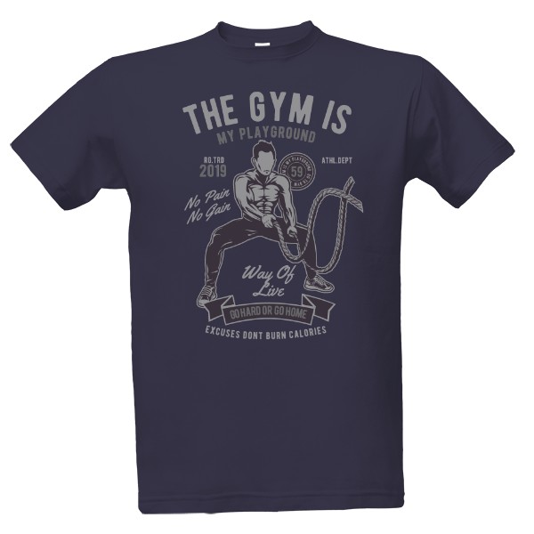 Tričko s potlačou The Gym Is