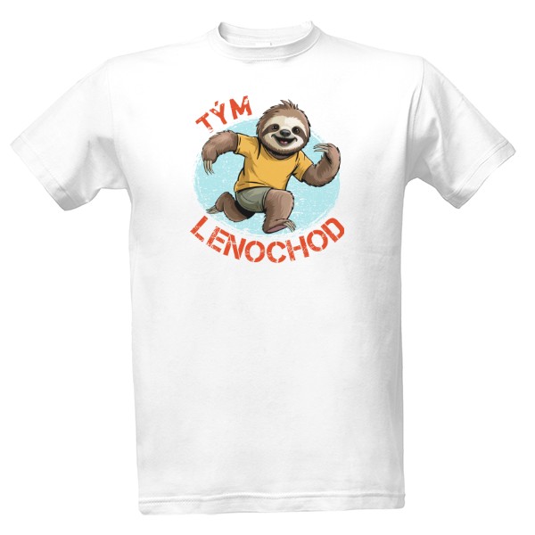 Tričko s potiskem Tým Lenochod 