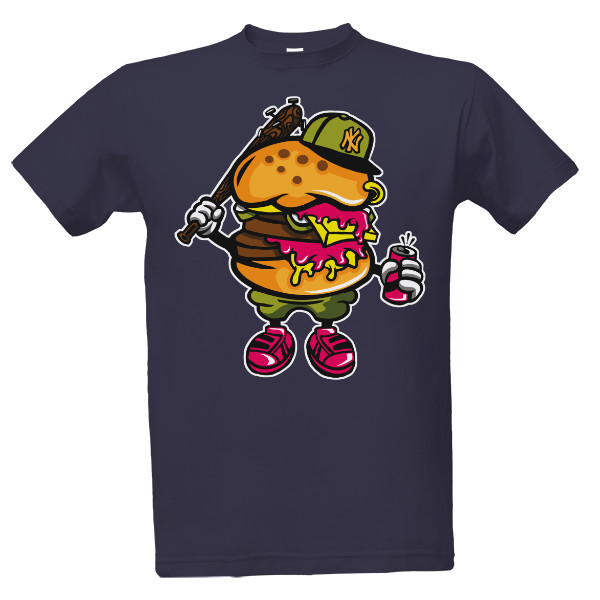 Tričko s potiskem Zabiják hamburgerů